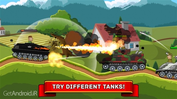 دانلود Hills of Steel 1.4.7 بازی تپه های فولادی اندروید ! 