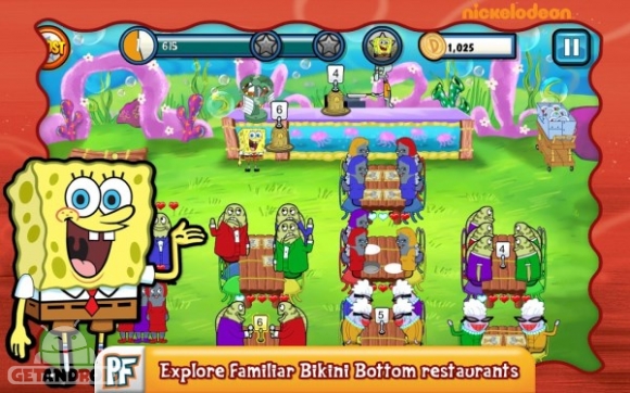 دانلود SpongeBob Diner Dash 3.25.3 بازی باب اسفنجی اندروید ! 1